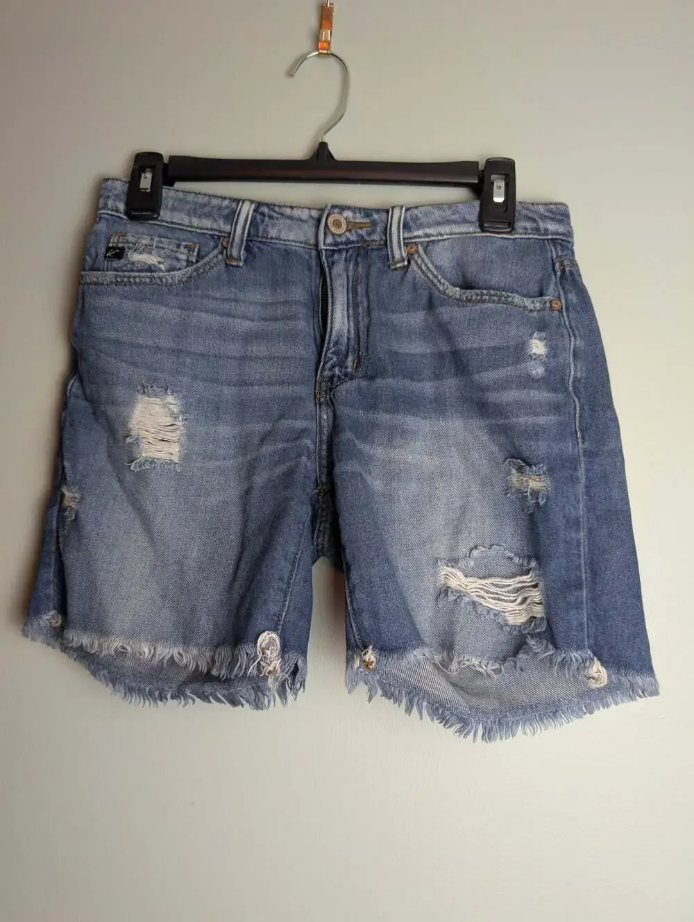 KanCan Distressed Denim Cut Off Shorts KC8382D Size S